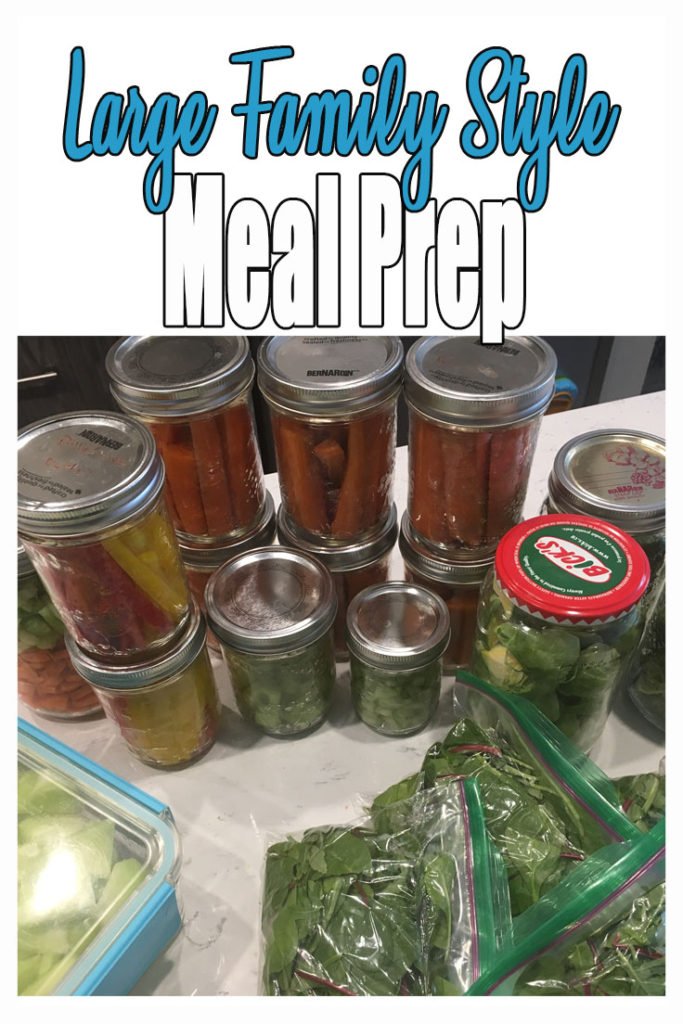 Feeding a family, especially a large family, can be time-consuming. This meal prep for a busy Mom shows that meal prep doesn't have to be hard! From carrots, celery, and peppers to preparing for chicken soup and roasted brussels sprouts. I even have time to make some green juice - all while I make lunch for the children.