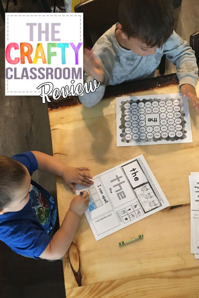 Sight words can be a wonderful introduction to reading for your child. Luckily, we have been able to review a program from The Crafty Classroom all about sight words!