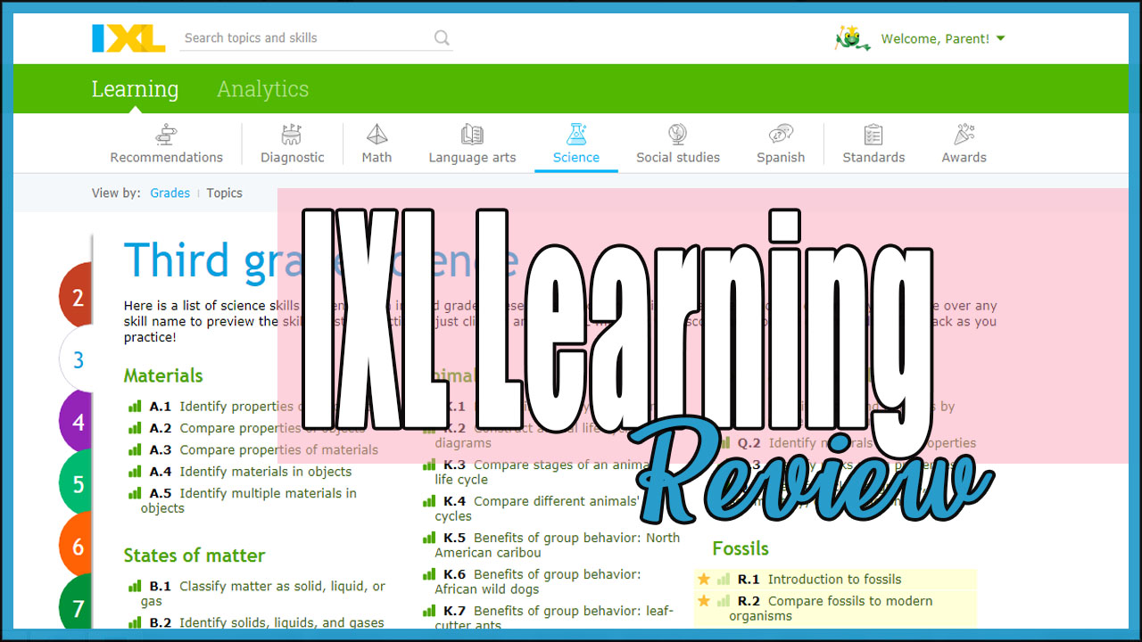 IXL Learning Review - A Fun Way To Learn | Nourishing Parenting