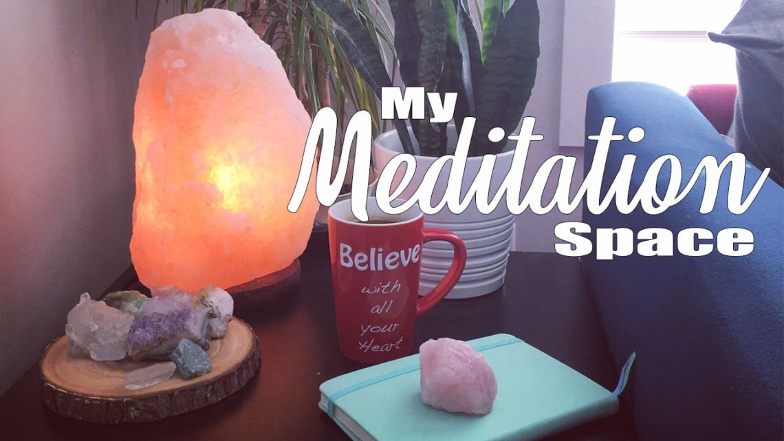 Being a mom can be overwhelming at times. Taking time for meditation is a very important part of my morning routine. Check out my meditation space!