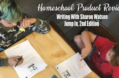 Jump In is a homeschool writing lesson guide. It works through the complexities of writing essays and the finer points of writing in small increments as to not overwhelm students.