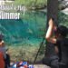 Two children stare out at the beautiful turquoise water of Grassi Lakes in Canmore Alberta. The warm weather is here, public schools are out. Are you homeschooling in the summer? For us, learning never stops, the opportunities just change.